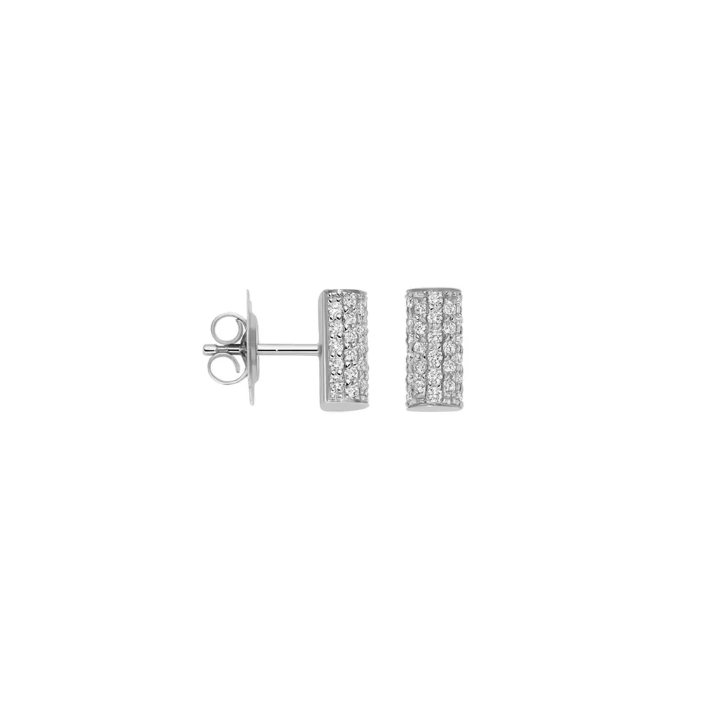 Fope 18ct White Gold Aria 0.62ct Pave Diamond Stud Earrings