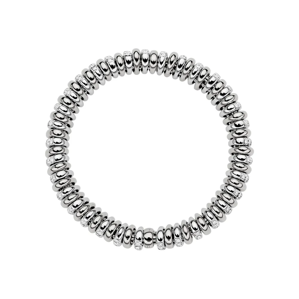 Fope 18ct White Gold Flex'it Vendome 1.66cttw Diamond Bracelet
