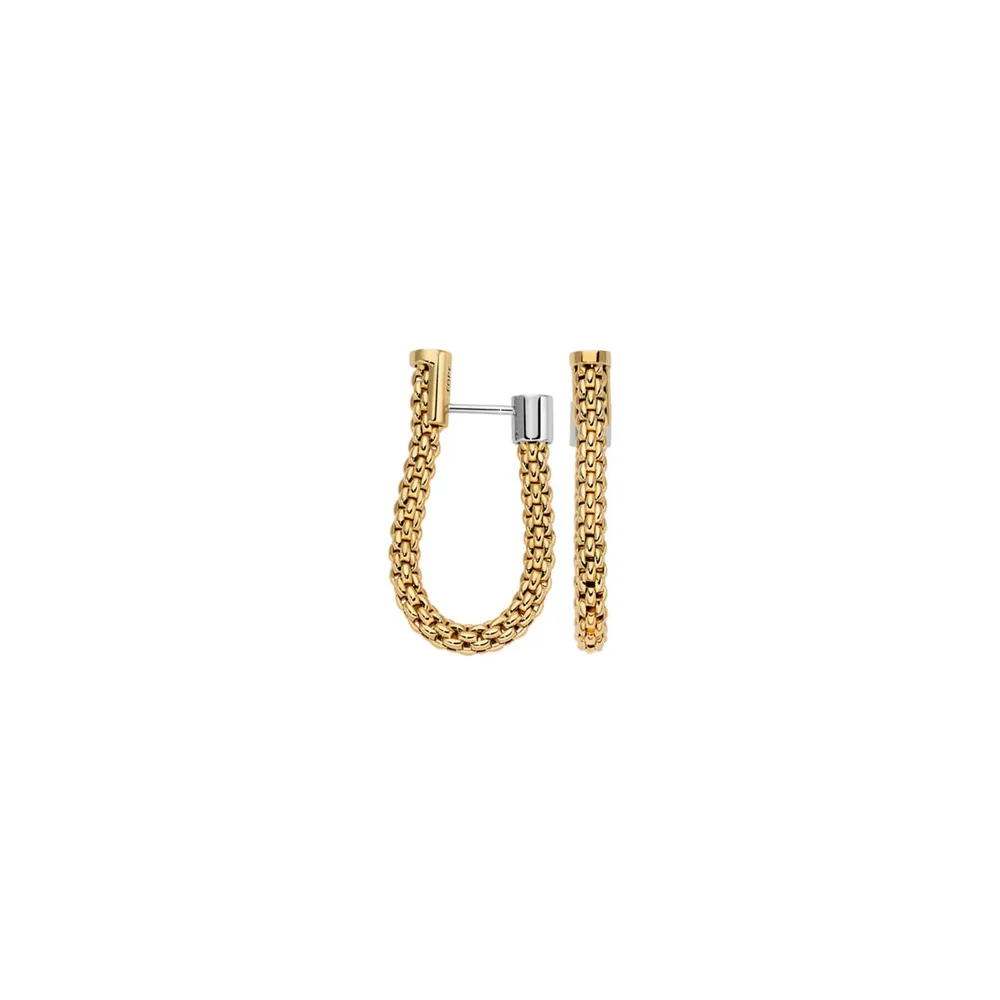 Fope 18ct Yellow Gold Essentials Flex'it Hoop Earrings
