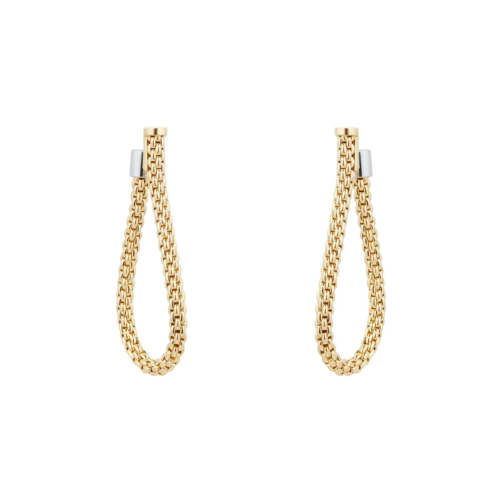 Fope Essentials Flex'it 18ct Yellow Gold Small Teardrop Earrings