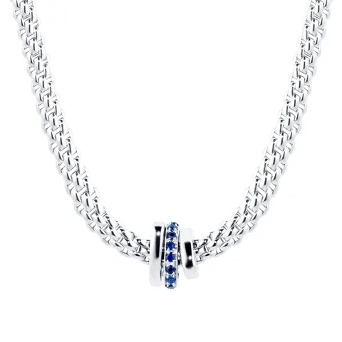 Fope EXCLUSIVE Flex'it Prima White Gold Sapphire & Diamond Necklace
