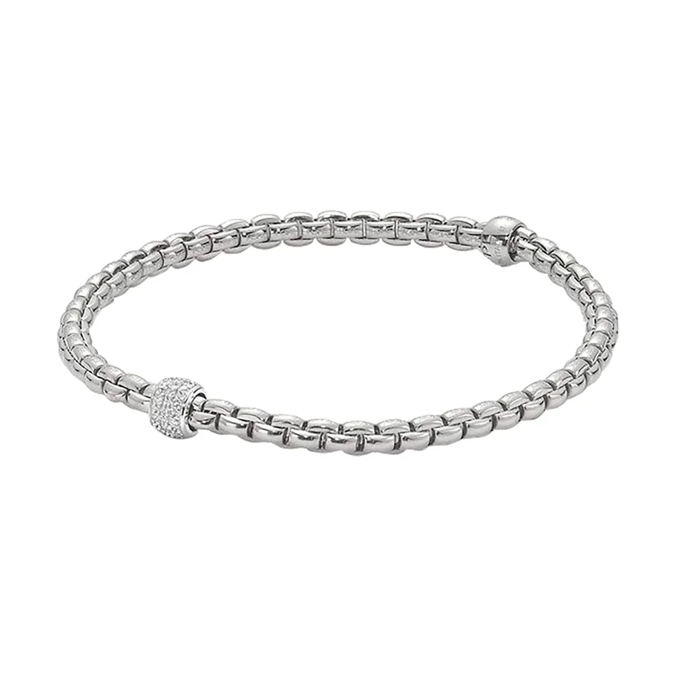 Fope Flex'it Eka Tiny Diamond 0.19cttw Diamond Bracelet