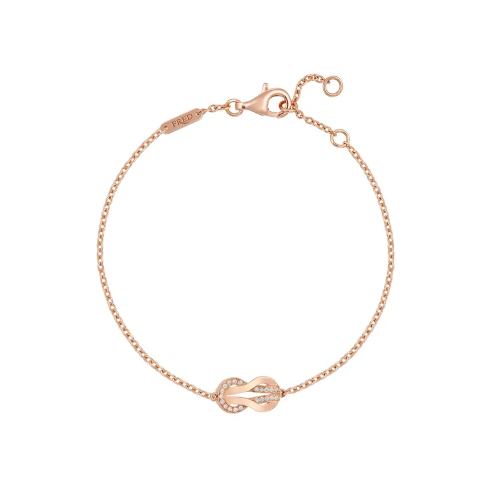 Fred Chance Infinie 18ct Rose Gold 0.04ct Diamond Bracelet