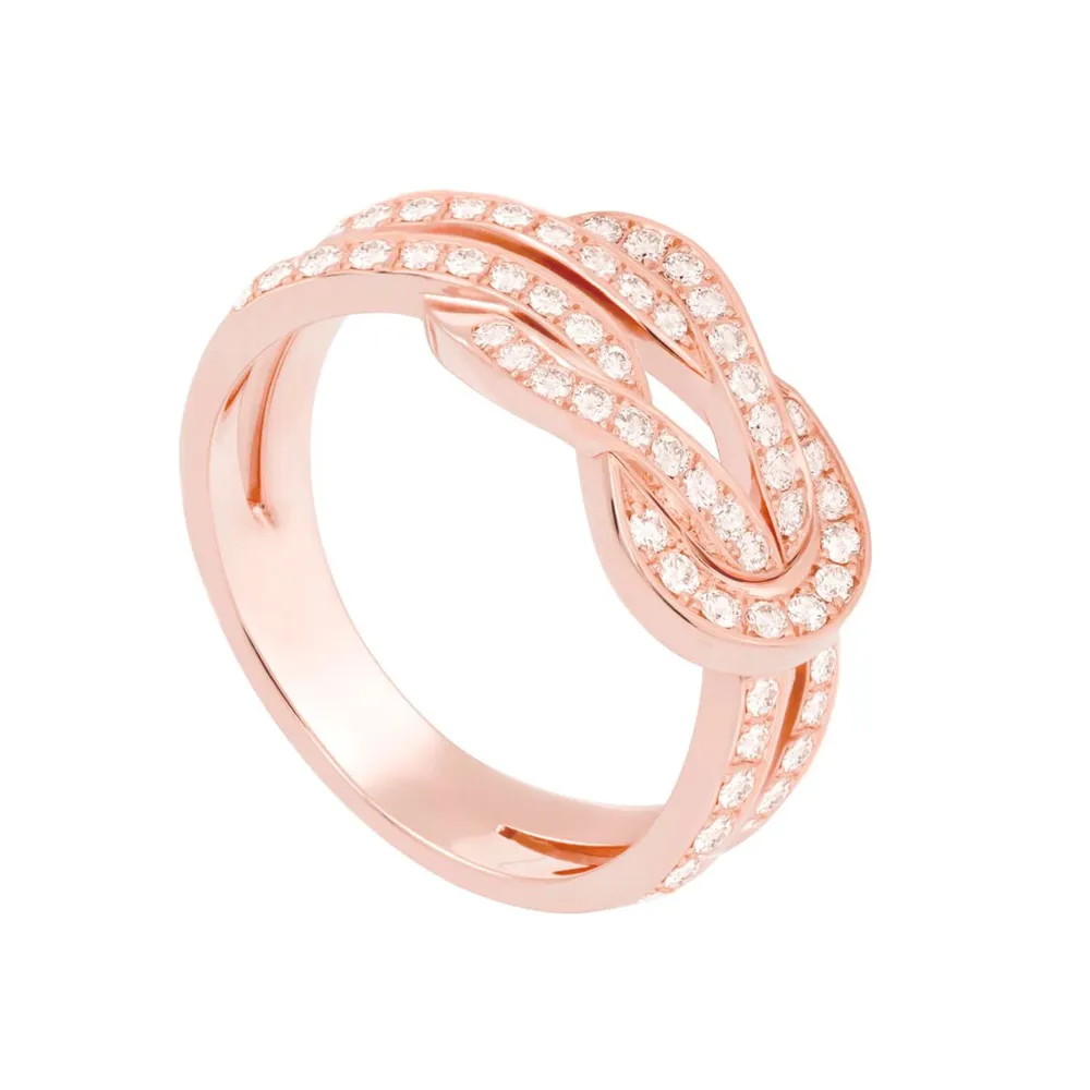 Fred Chance Infinie 18ct Rose Gold 0.39ct Diamond Ring