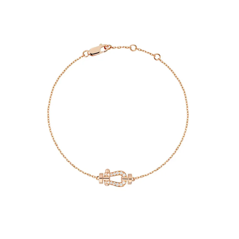 Fred Force 10 18ct Rose Gold Diamond Bracelet