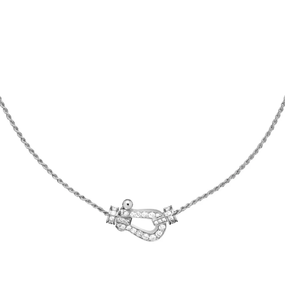 Fred Force 10 18ct White Gold Diamond Necklace