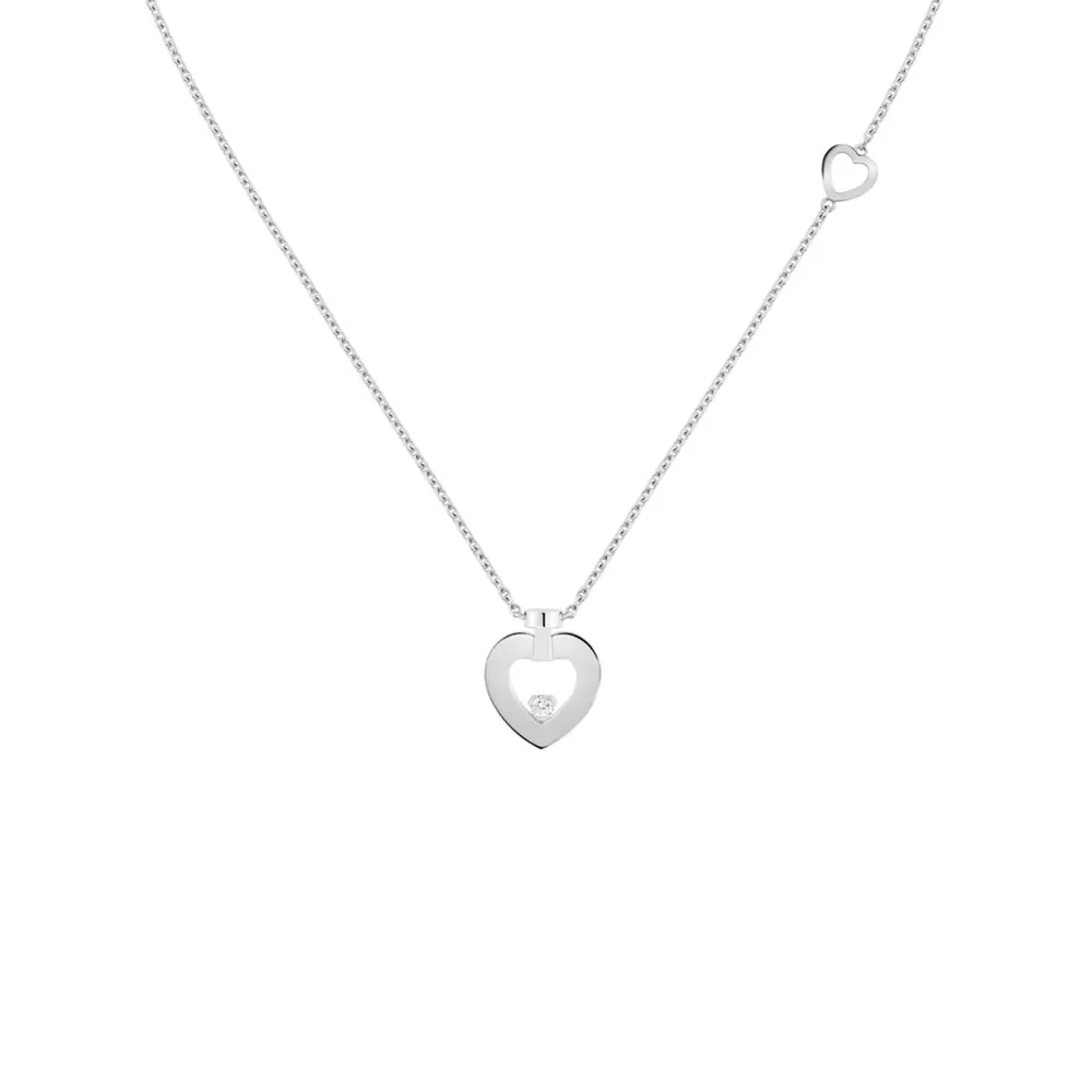 Fred Pretty Woman 18ct White Gold 0.03ct Diamond Necklace