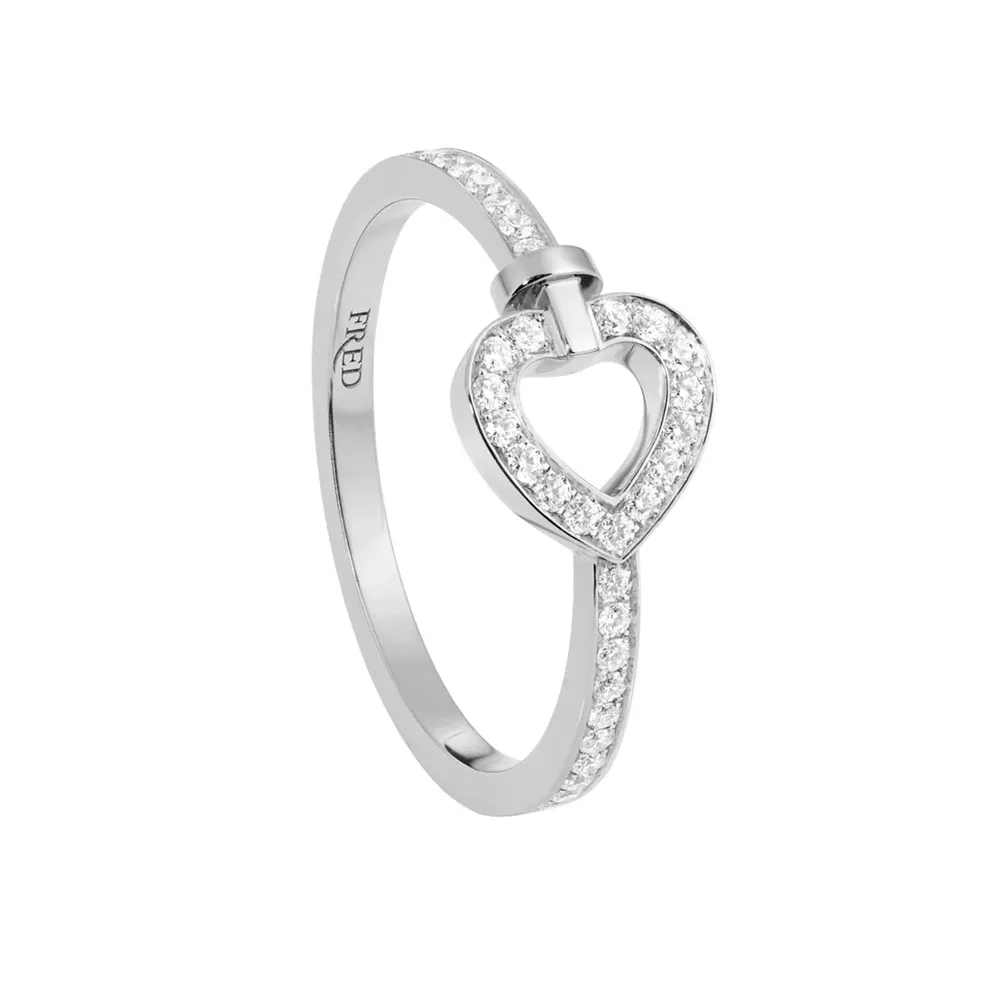 Fred Pretty Woman 18ct White Gold 0.21ct Diamond Ring