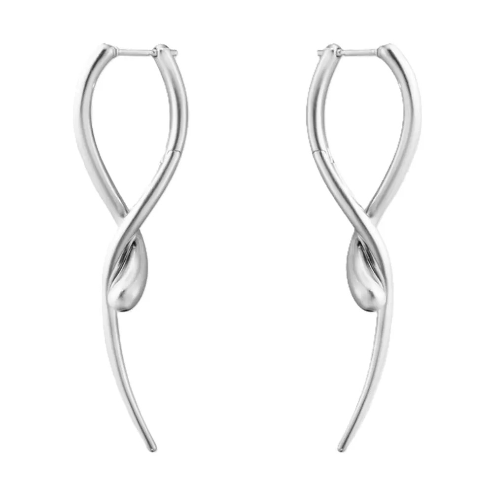 Georg Jensen Sterling Silver Mercy Drop Earrings
