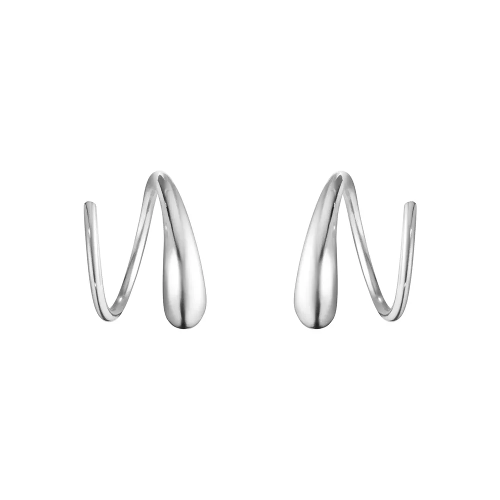 Georg Jensen Sterling Silver Mercy Hoop Earrings