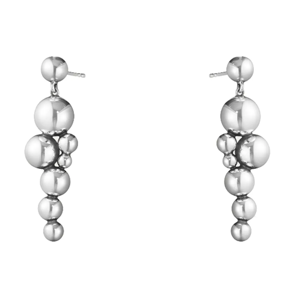 Georg Jensen Sterling Silver Moonlight Grapes Drop Earrings