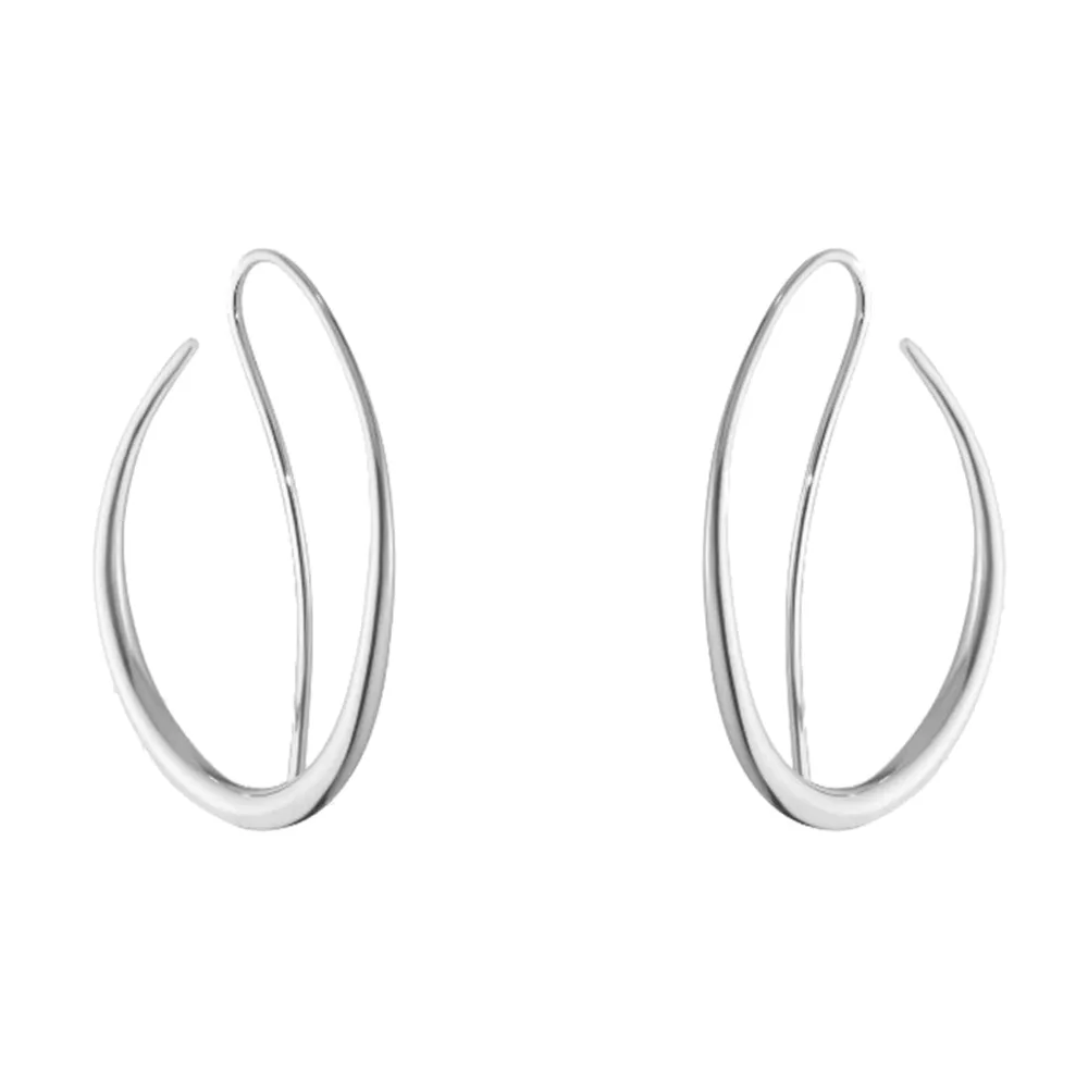Georg Jensen Sterling Silver Offspring Double Earhoops