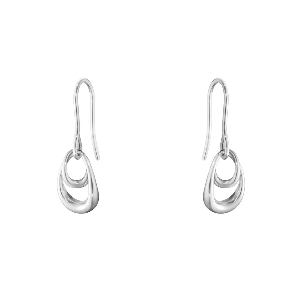 Georg Jensen Sterling Silver Offspring Drop Earrings