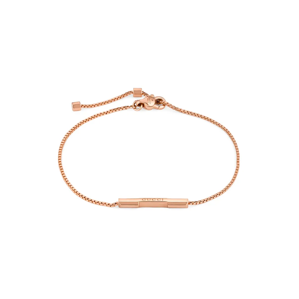 Gucci 18ct Rose Gold Gucci Link to Love Bracelet