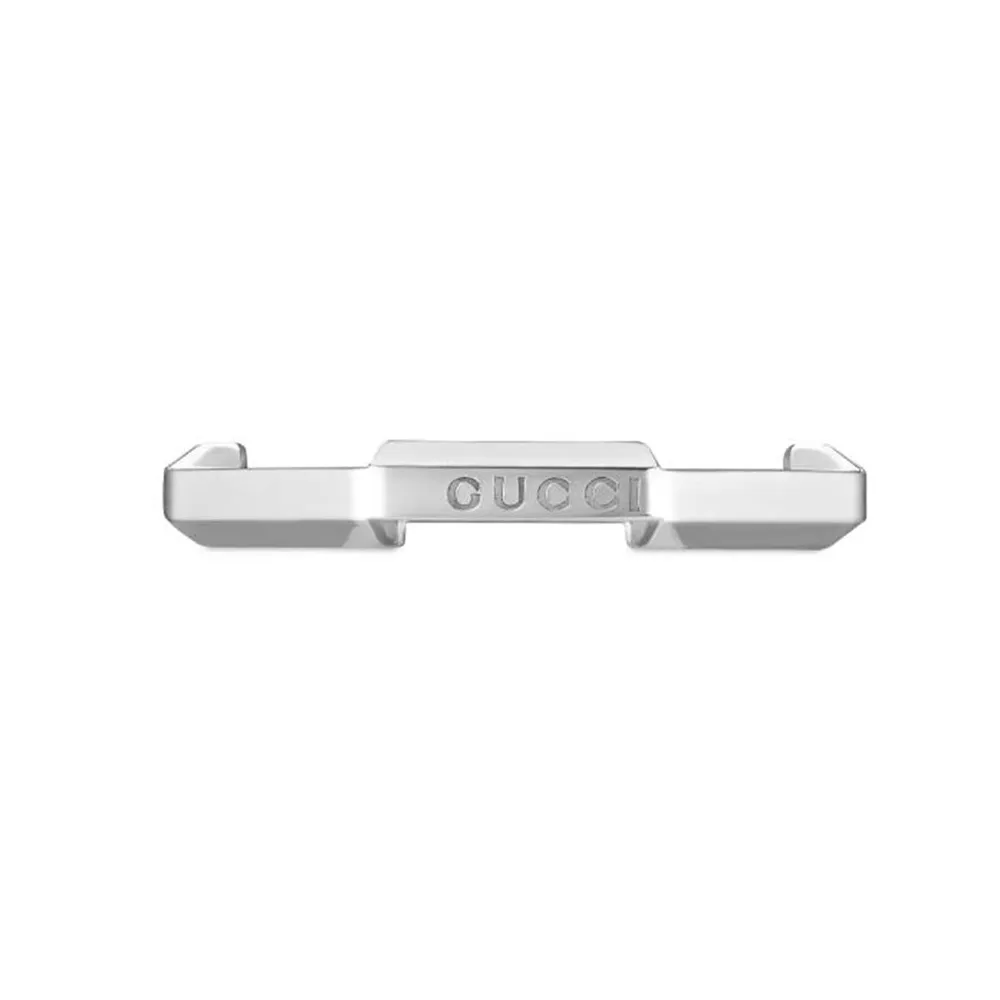 Gucci 18ct White Gold Gucci Link to Love Ring