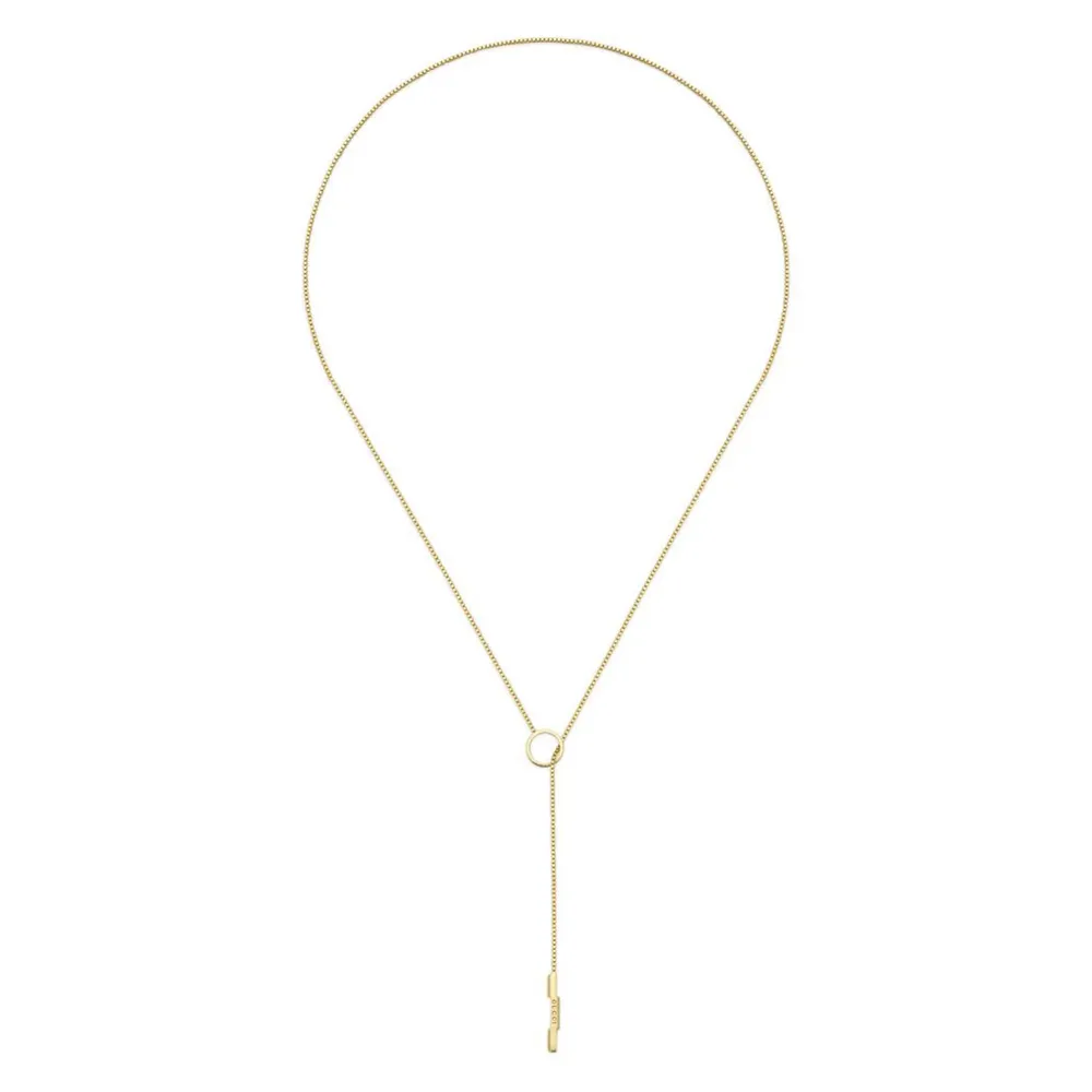 Gucci 18ct Yellow Gold Gucci Link to Love Lariat Necklace