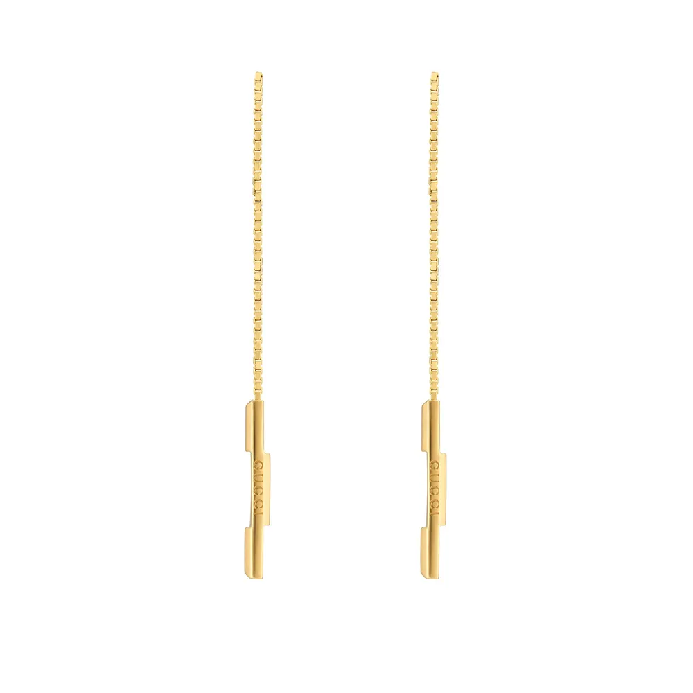 Gucci 18ct Yellow Gold Gucci Link to Love Long Pendant Earrings