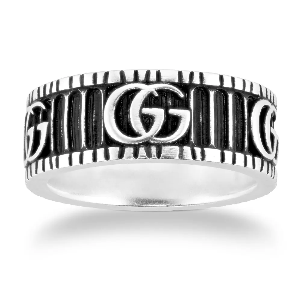 Gucci Gg Marmont Sterling Silver Ring