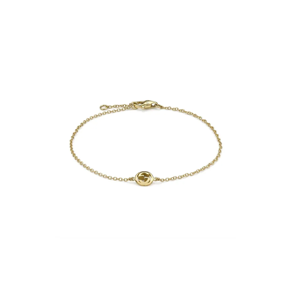 Gucci Gucci Interlocking 18ct Yellow Gold Chain Bracelet