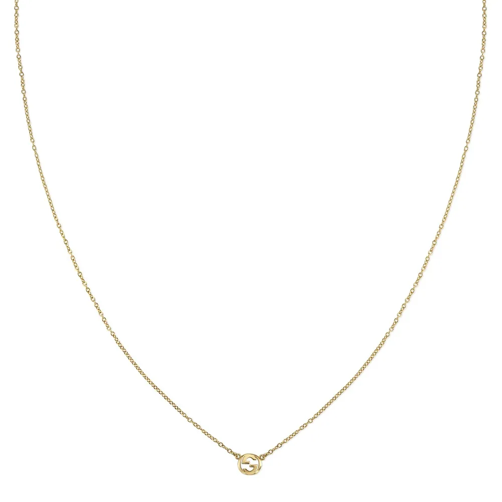 Gucci Gucci Interlocking 18ct Yellow Gold Pendant Necklace