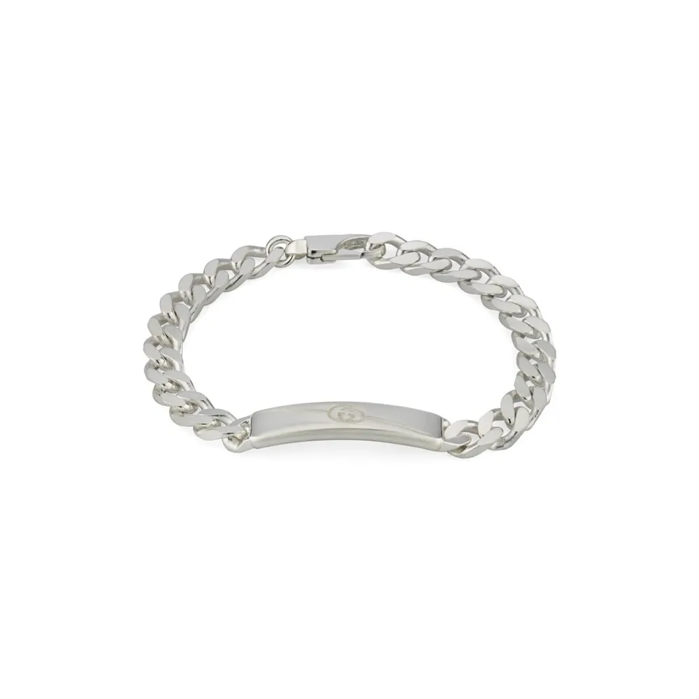 Gucci Gucci Interlocking Chunky Silver Bracelet