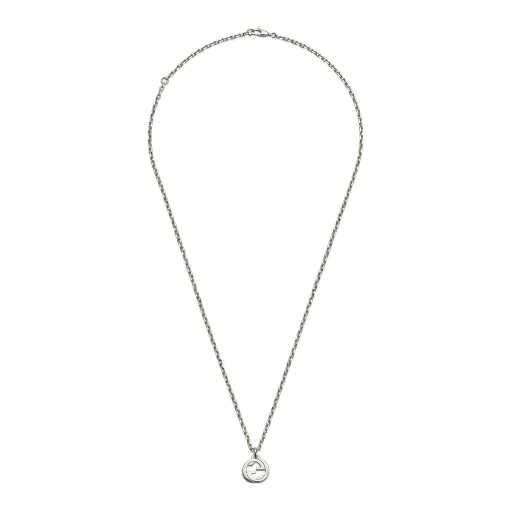 Gucci Gucci Interlocking Sterling Silver Necklace