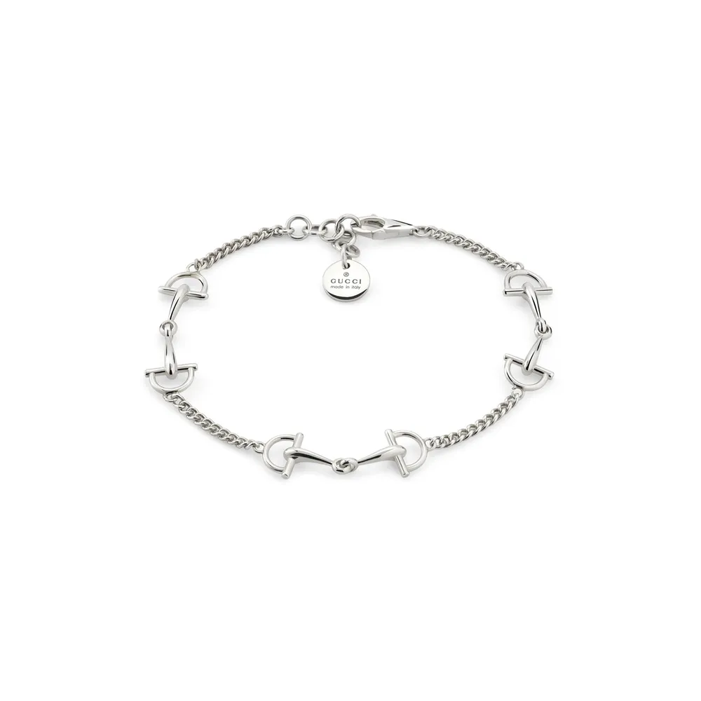 Gucci Gucci Staffa Sterling Silver Multi Link Chain Bracelet