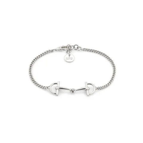 Gucci Gucci Staffa Sterling Silver Single Link Chain Bracelet