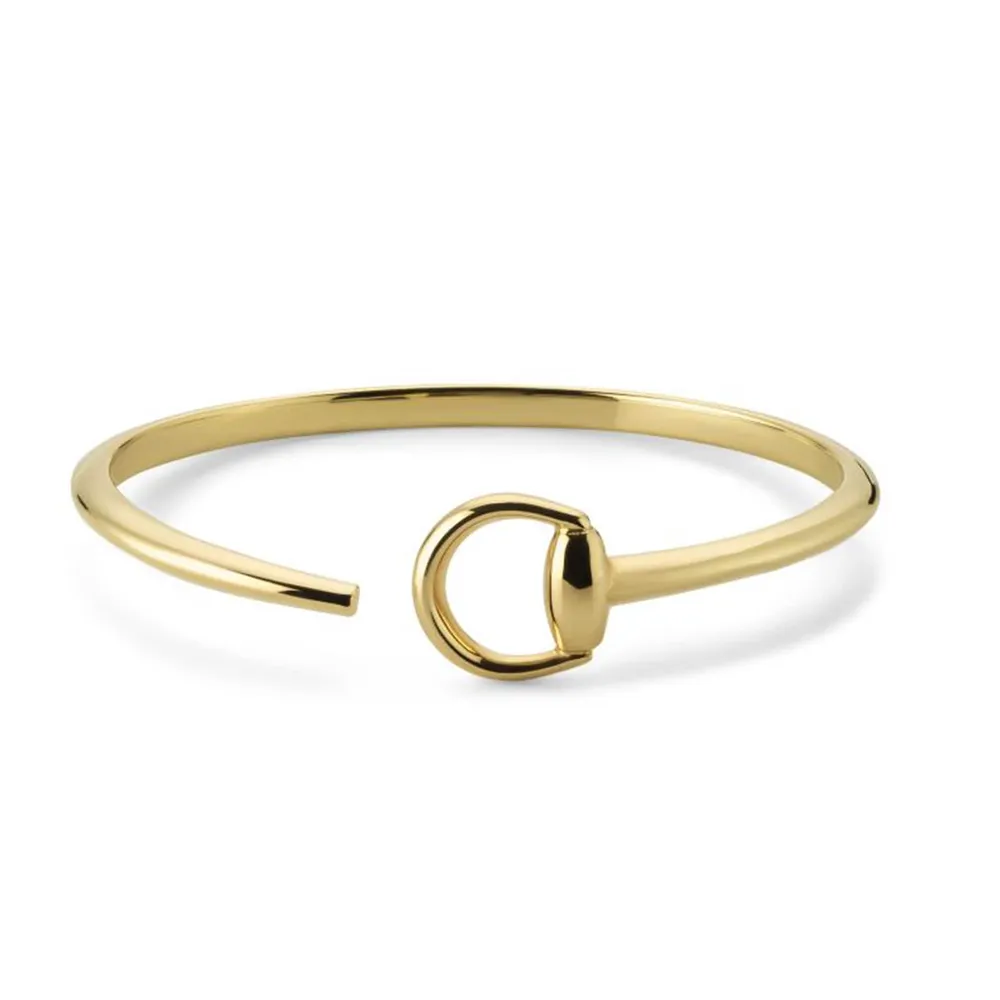 Gucci Horsebit 18ct Yellow Gold Bangle