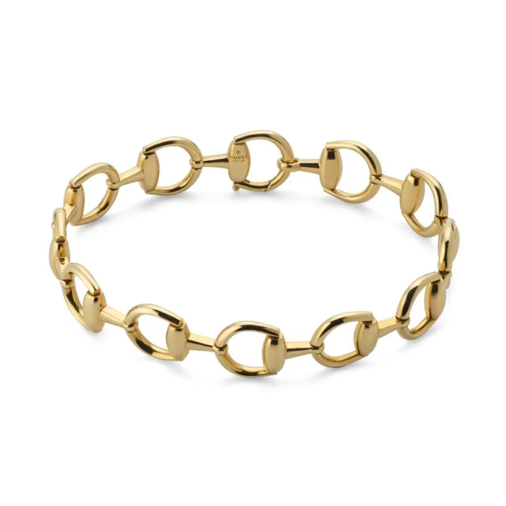 Gucci Horsebit 18ct Yellow Gold Link Bracelet