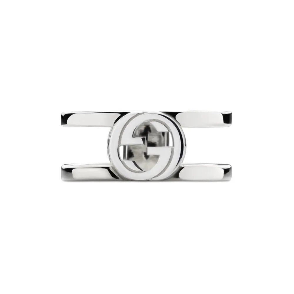 Gucci Interlocking G Sterling Silver 9mm Ring