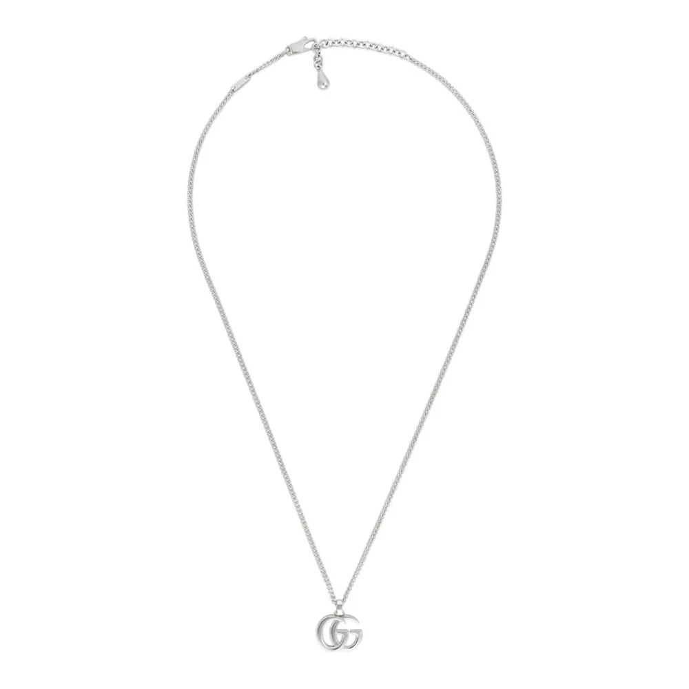 Gucci Sterling Silver GG Marmont Pendant