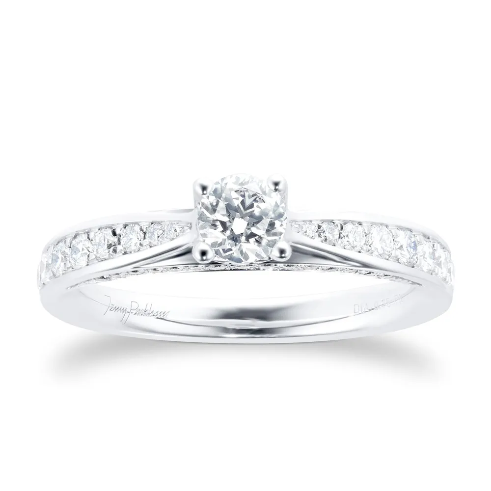Jenny Packham 18ct White Gold 0.75 cttw Brilliant Cut Diamond Ring