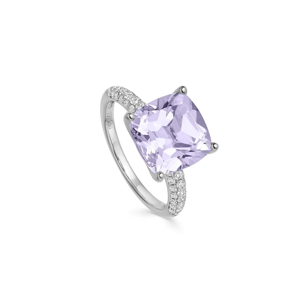 Kiki McDonough Kiki Cushion 18ct White Gold