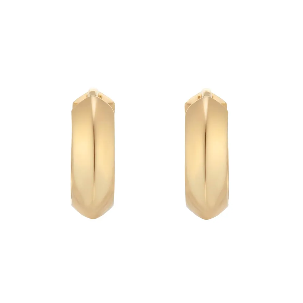 Mappin & Webb 18ct Yellow Gold 15mm Hoop Earrings