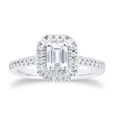 Mappin & Webb Amelia Platinum 0.90cttw Diamond Engagement Ring