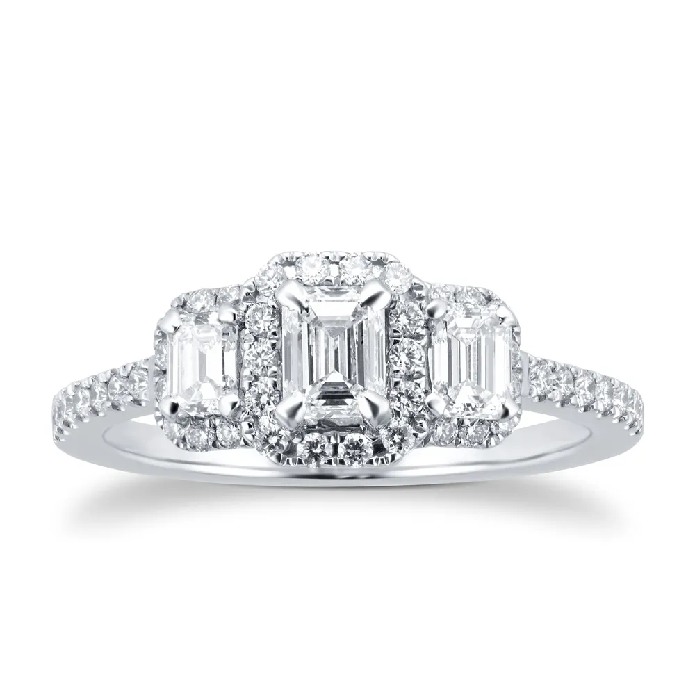 Mappin & Webb Amelia Platinum 1.00cttw Diamond Engagement Ring