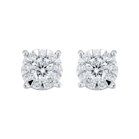 Mappin & Webb Brilliant Cut 0.49ct Solitaire Style Studs