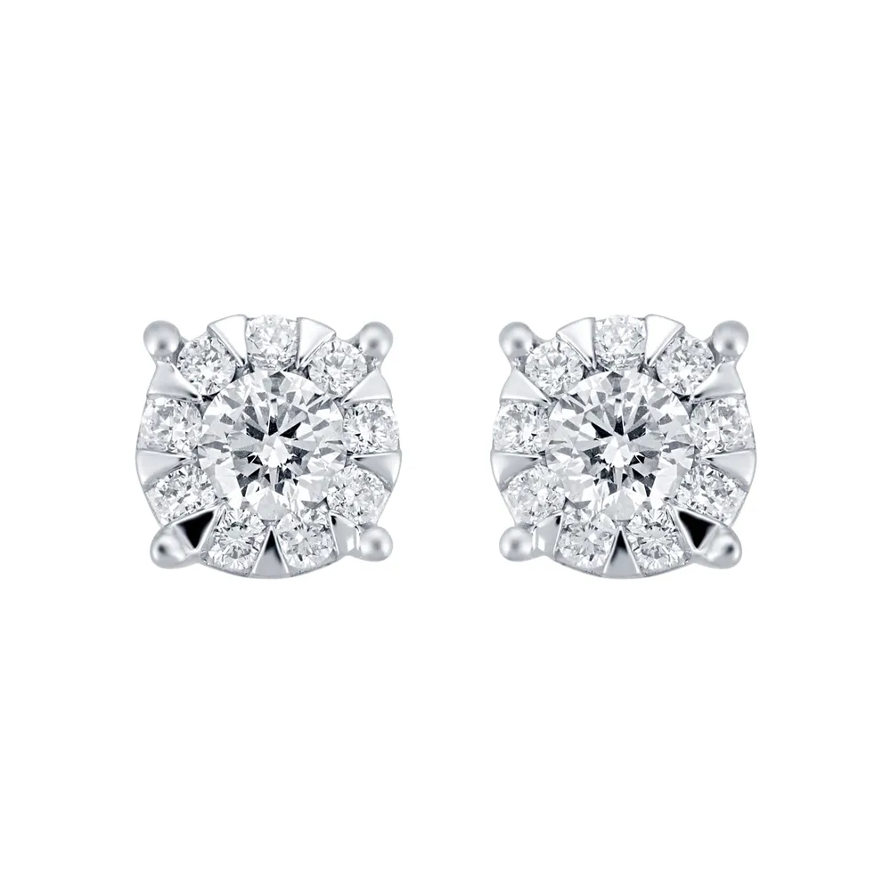 Mappin & Webb Brilliant Cut 0.49ct Solitaire Style Studs