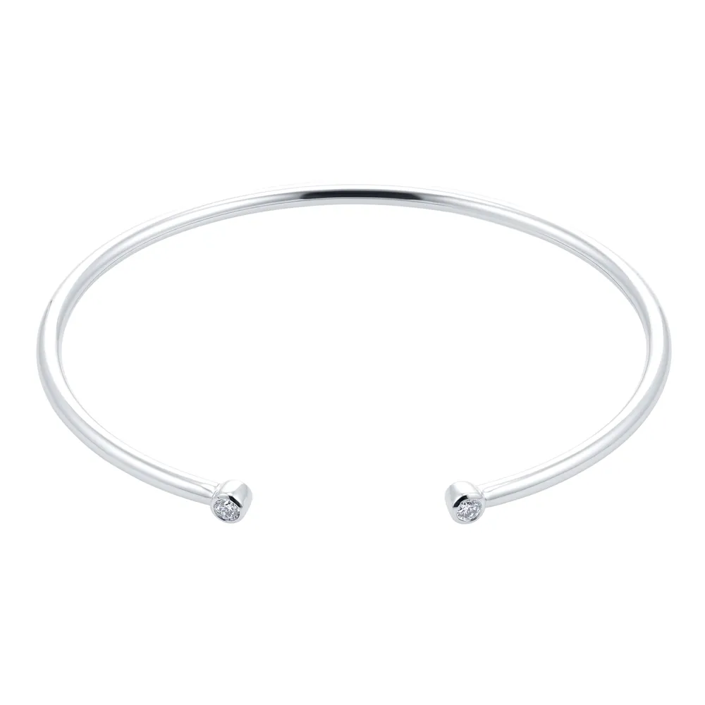 Mappin & Webb Gossamer 18ct White Gold 0.15cttw Diamond Bangle