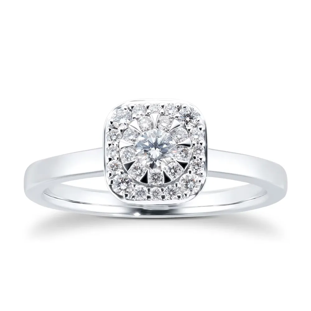 Mappin & Webb Masquerade 18ct White Gold 0.30cttw Diamond Ring