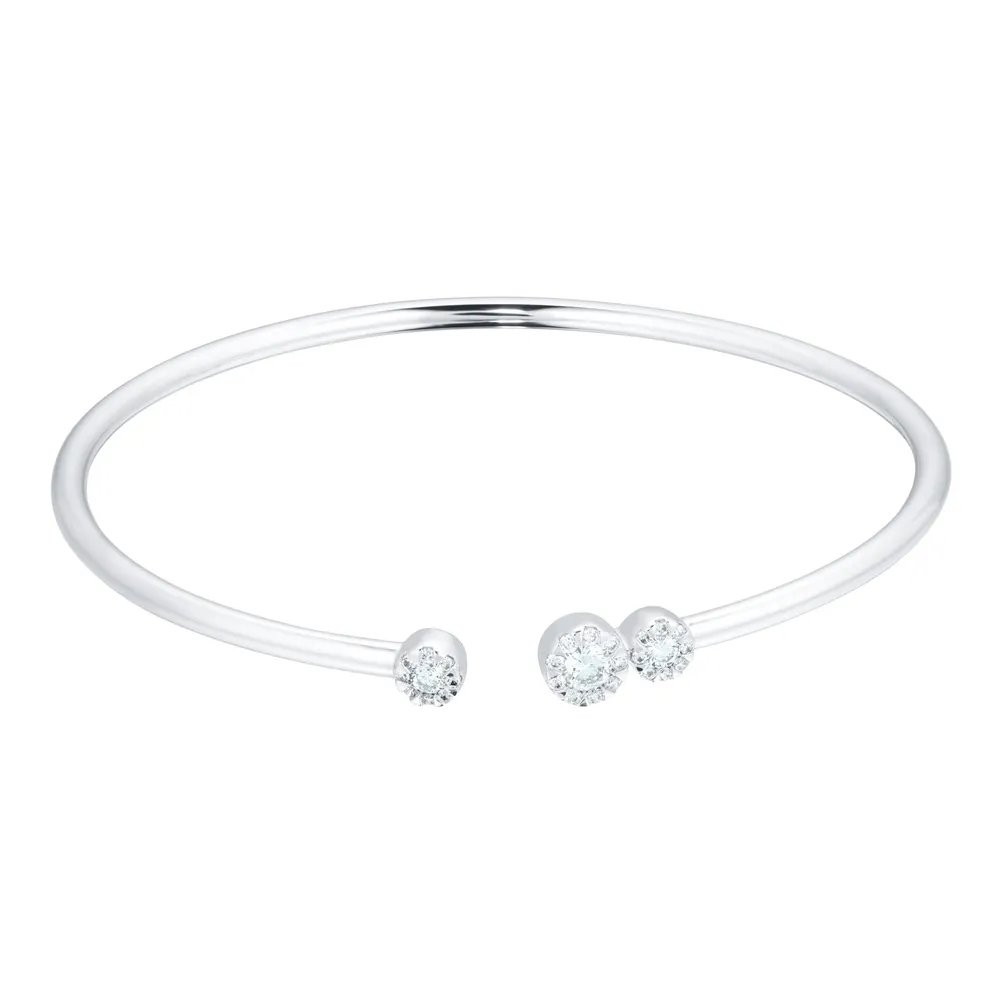 Mappin & Webb Masquerade 18ct White Gold 0.45cttw Diamond Bangle