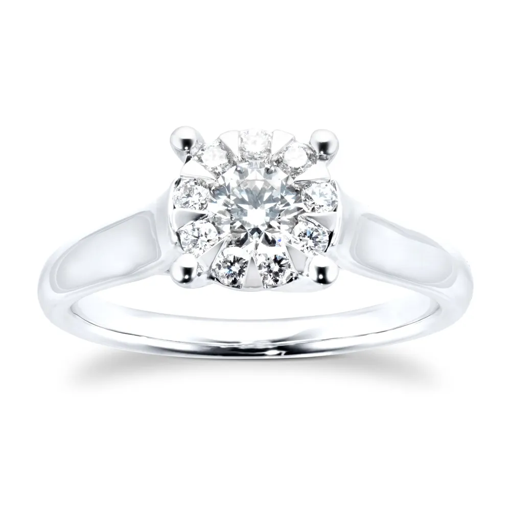 Mappin & Webb Masquerade 18ct White Gold 0.48cttw Diamond Ring