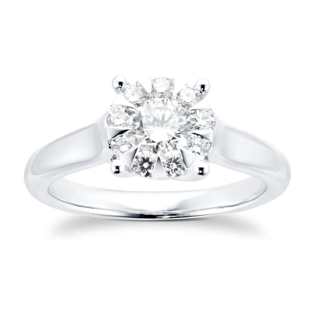 Mappin & Webb Masquerade 18ct White Gold 0.68cttw Diamond Ring