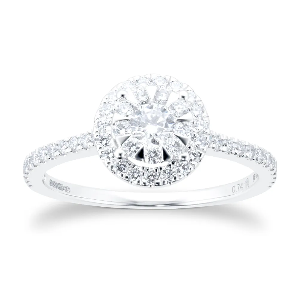 Mappin & Webb Masquerade 18ct White Gold 0.74cttw Diamond Ring