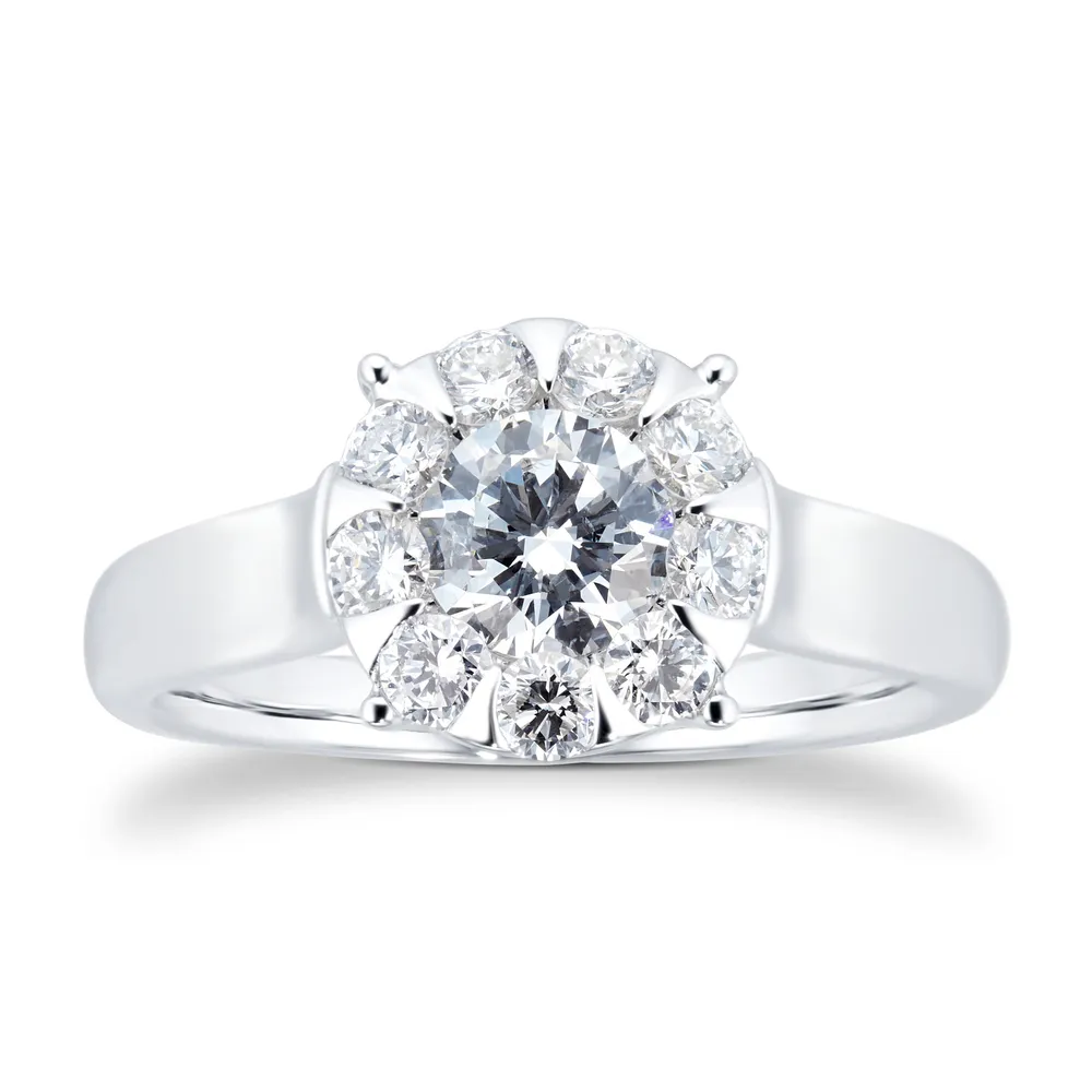 Mappin & Webb Masquerade 18ct White Gold 0.95cttw Diamond Ring