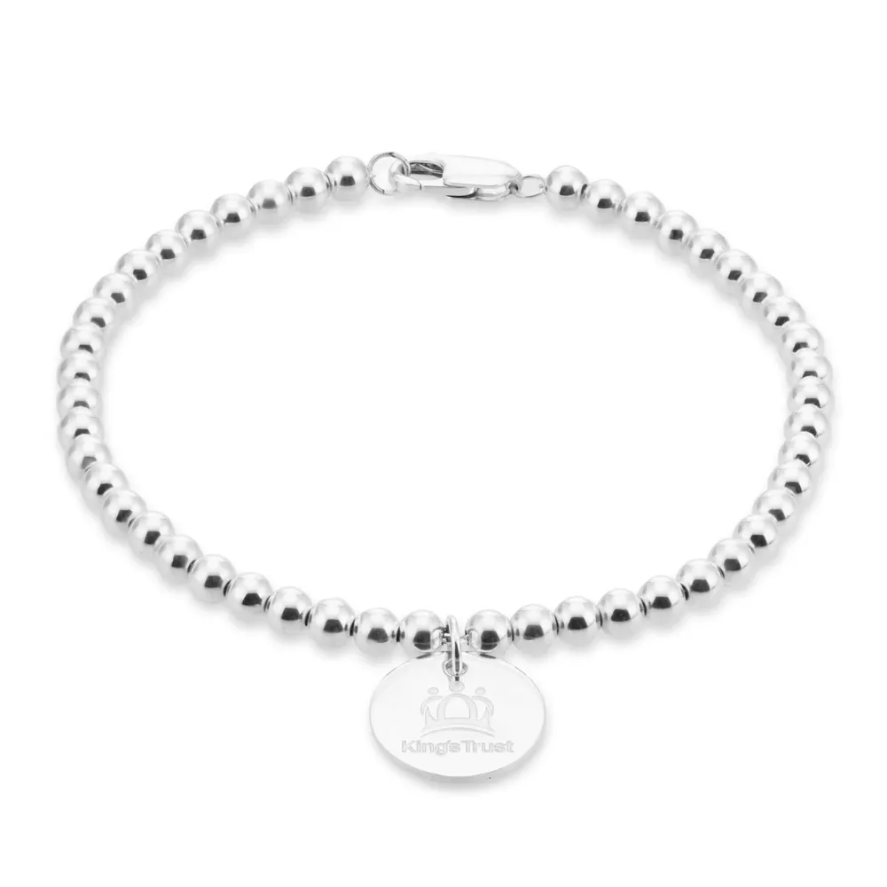 Mappin & Webb The King’s Trust Sterling Silver Beaded Bracelet