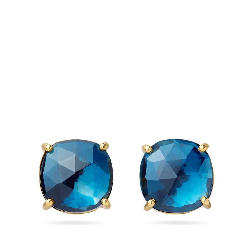 Marco Bicego 18ct Yellow Gold Jaipur Colour London Blue Topaz Stud Earrings