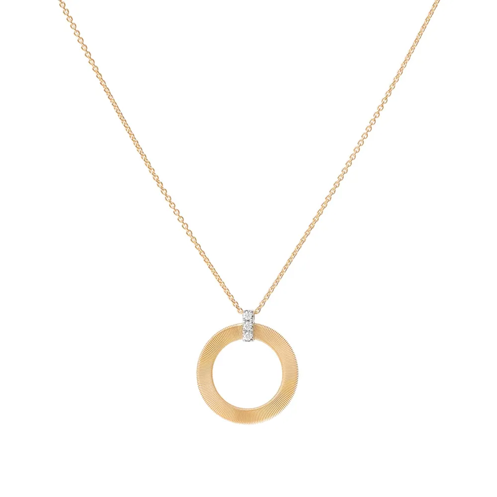 Marco Bicego 18ct Yellow Gold Masai Diamond Circle Pendant