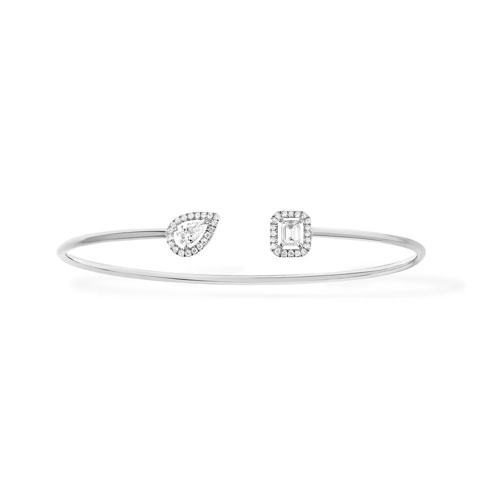Messika 18ct White Gold My Twin Toi & Moi 0.35cttw Diamond Bracelet